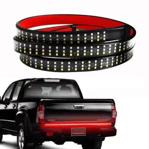Car Brake LED Light Strip Red White Yellow Auto Turn Signal Flexible Lamp Bar Pickup Truck Rear Tail Running Reverse Lighting