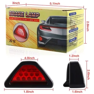 Car Brake Lamp Light LED Rear Tail Stop Fog Flash Light Lamp for Universal Motorcycle Auto Tail Warning Signal Lamp