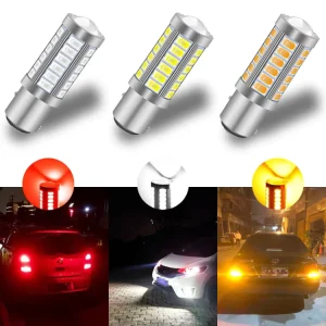 Car Brake Light 1156 BA15S 1157 BAY15D P21W 33 LED 5630 3157 7440 7443 SMD Car Tail Bulb Brake Lights Auto Rear Reverse Bulb