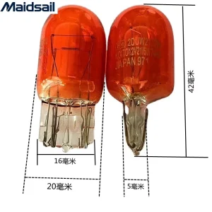 Car Brake Light Bulb T20 Large Plug Bulb 7443 Double Wire 1891 Steering Monofilament 1881 Reversing Amber 7440