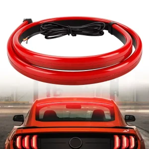 Car Brake Light LED Turn Signal Running Tail Light High Mount Stop Driving Warning Flashing Lamp Auto Flexible Strips