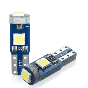 Car Bulb T5 3SMD LED Car Interior Lights Auto Side Light LED Dashboard Gauge Instrument Panel Light Lamp Canbus DC 12V