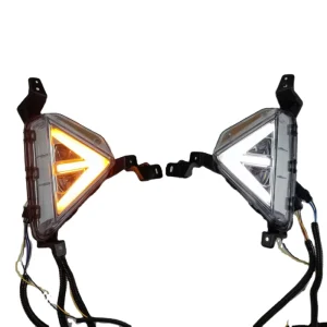 Car DRL for Hyundai Elantra LED Daytime Running Light White Day Light Yellow Turn Signal Light LED Fog Lamp