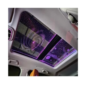 Car Decorative Auto Interior Ambient Light Panoramic Sunroof Atmosphere Light Starry Sky Film Sunroof
