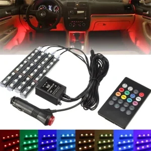 Car Decorative LED Strip Lights APP RGB 5050 LED Car Interior Light Auto LED Ambient Car Foot Light 12V USB