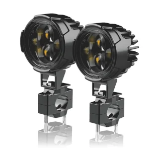 Car Ebike Motor Accessories Motorcycle Lighting System 2.75 Inch LED Fog Lamp Spot Beam 120W Dual Color LED Motorcycle Fog Light
