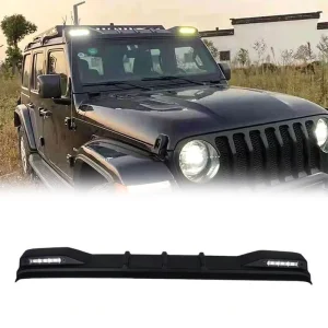 Car Exterior Accessories ABS Matte Black LED Roof Light Bar for Wrangler JK JL 120W