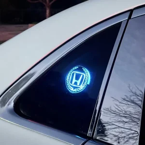 Car Exterior Accessories Automotive Triangular Window Luminous Ornament Atmosphere Light for Tesla BYD Honda Li