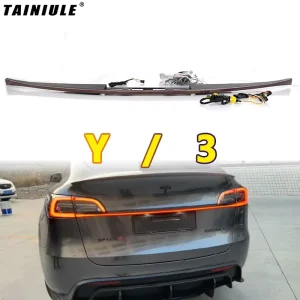 Car Exterior Accessories LED Tail Light Brake Rear Lamp Modified Rear Lights Through Tail Lights for Tesla Model 3/Y