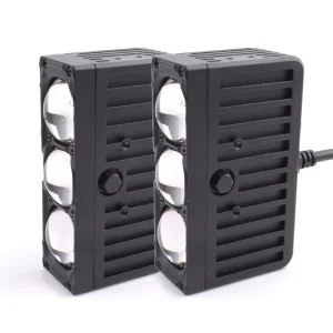 Car External Auxiliary Lights 80W 6500K 3 Lens Spotlight 12V 40W LED Car Grille Light for Off-road Vehicle