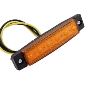 Car External LED Lights 24V 12V 6LED Auto Bus Truck Lorry UTE Side Marker Indicator Low Led Trailer Warning Rear Side Brake Lamp
