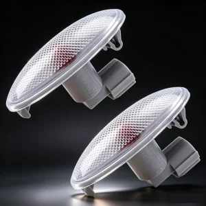 Car Fender Side Turn Signal Lamp Side Marker Turn Signal Light Automotive LED Side Indicator Light Oval Fender Side Signal Lamp