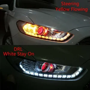 Car Flowing LED Daytime Running Light Sequential Flexible LED Strip DRL Turn Signal Lamp for Car Driving Light 12v