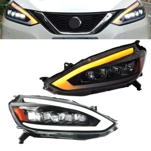 Car Front Lamps Sylphy Sentra 13th Auto Headlights Assembly Upgrade LED 4 Projector Lens Tool Accessories for Nissan