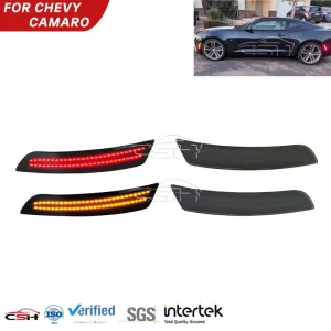 Car Front Rear Bumper LED Side Marker Light for Chevrolet Camaro Auto Accessories Turn Signal Indicator
