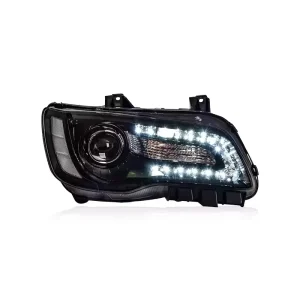 Car Head Lamp for Chrysler 300C Headlight LED DRL Projector Lens Dynamic Auto Accessories