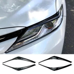 Car Headlight Front Light Stick Cover Car Front Bumper Eyebrow Eyelid Eye Lid Brow Trim Cover for Toyota Camry