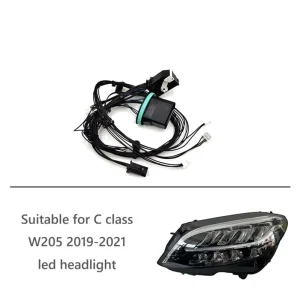 Car Headlight Wiring Harness LED Headlight Internal Wire Harness Plug 5 Pin 7 Pin for Mercedes Benz C Class W205