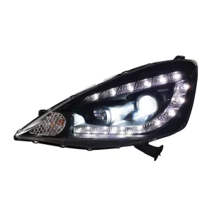 Car Headlight for Honda Fit Headlights Assembly LED DRLs Turn Signals Lens Xenon Lights GE8