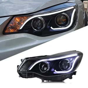 Car Headlights for Subaru XV Headlights Assembly Modified LED Day Running Lights Dual-lens Xenon Headlights