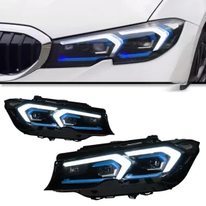 Car Headlights for the BMW 3 Series G20 G28 Original Adaptive Laser Headlights LED Light Upgrade Laser