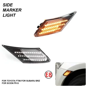 Car Indicator Blinker Side Marker Lights for Scion FR-S Subaru BRZ Toyota FT GT86 2PCS Turn Signal Lamps