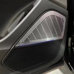Car Interior Ambient Light Decorative Trim for Audi Q7 Q8 Door Speaker Cover LED Illuminated Audio Grille 12V