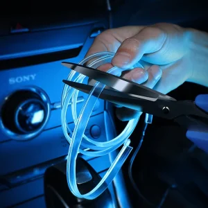 Car Interior Ambient Light LED Light Strip Auto Flexible Atmosphere Neon Tube Soft USB Lamp Lighting Strip