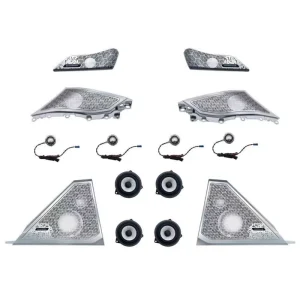 Car Interior Dashboard LED Daytime Running Light Accessories for 5 Series G60 Atmosphere Lamp Speaker Cover 12V Plastic