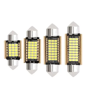Car Interior LED License Plate Light 27SMD 31Mm 36Mm 39Mm 41mm LED C5W C10W Canbus Festoon Bulbs Auto Dome Light