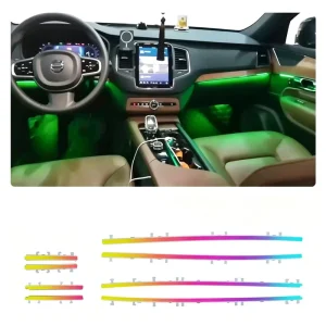 Car Interior LED Light Kit for Volvo XC90 Dynamic Speaker Cover Symphony Ambient Lighting Trim Accessory