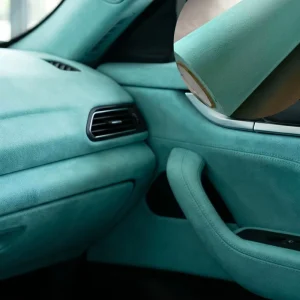 Car Interior Modification Stickers High quality Car Modification Door Panel Workbench Suede Fabric Vinyl Auto Self adhesive Film