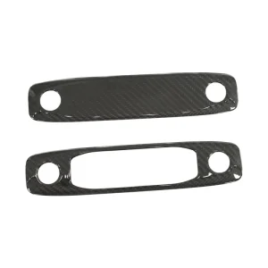 Car Interior Trim Real Carbon Fiber Front Rear 2pcs Reading Light Lamp Frame Cover for Tesla Model 3 Model Y