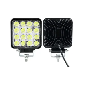 Car LED Bar Worklight 48W Offroad Work Light 12V Auto Light Fog Lamp Off Road 16 LED Tractor Spotlight for ATV Truck SUV