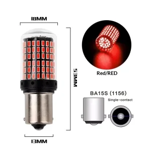 Car LED Brake Light 1157 3014 144 High Brightness Anti Flicker 1156 Turn Signal Light Red White Yellow