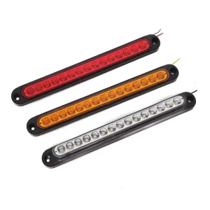 Car LED Brake Lights Bar Ultra-thin Rear Parking Signal Lamp Truck High Mount Stop Warning Light Universal 12V Truck Tail Lights