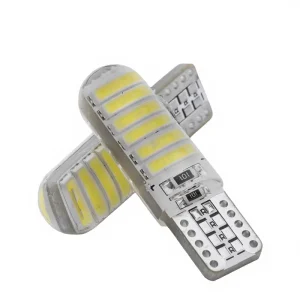 Car LED Bulb Side Marker Light Silicone T10 4014 12SMD Reading Light Crystal License Plate Light W5W 2W Standard Fitment
