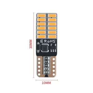 Car LED Bulb T10 Width Indicator Light 24LED Reading Light License Plate Light