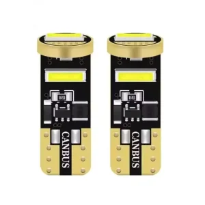 Car LED Bulbs T10 W5W CANBUS 7020 3SMD Super Bright White 6000K 12V Car Reading Interior Lamp Door Trunk License Plate Lights