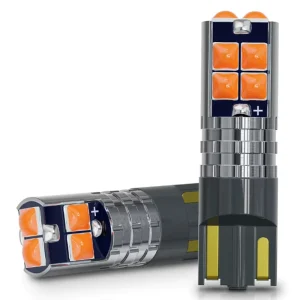 Car LED Clearance Lights T10 3030 10SMD Wide Voltage High Brightness Small Car Bulbs Side Marker License Plate Lights 600 Lumens