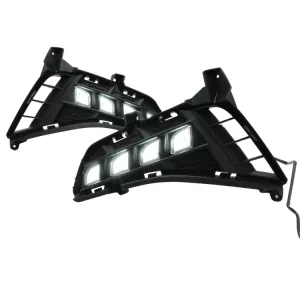 Car LED DRL 12V Daytimes Running Lamps for Hyundai Sonata Auto Daylights Yellow Turn Signal Car Foglamps