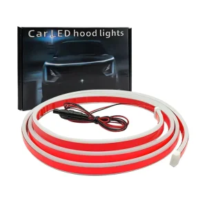 Car LED Daytime Running Light Scan Starting Car Hood Decorative Lights DRL Auto Engine Decorative Ambient Lamp 12V