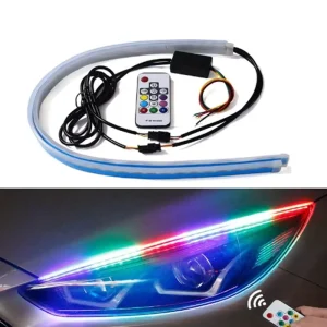 Car LED Daytime Running Light Ultra thin RGB Light Guide Strip 30/45/60cm Turn Signal Decorative Light OE No. None