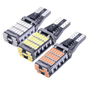 Car LED Decoder Reversing Light T15 4014 45SMD Turn Signal Brake Light High Brightness 5W 12V Tail Light Bulb