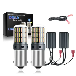 Car LED Dual Mode Dual Color Turn Signal with Daytime Running Lights with Decoding Anti-stroboscopic Turn Signal