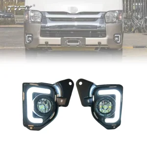 Car LED Fog Lamp Daytime Running Light 12V Turn Signal Auto Accessories Modify Vehicle Indicator Parts for Toyota Hiace Van Bus