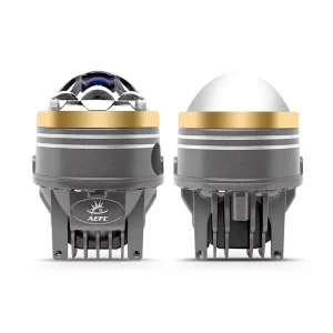 Car LED Fog Lights Dual-Beam Projector Lens 3-Inch Three-Color LED Headlights 90W Straight-Beam Laser Waterproof