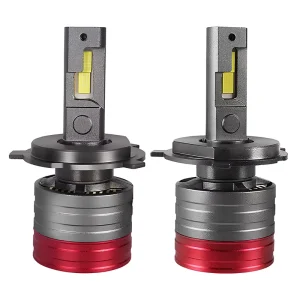Car LED Headlamp H4 6500K 12V High Power 24000 Lumens Universal Fitment
