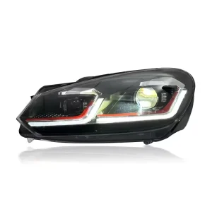 Car LED Headlight Exterior Lighting Daytime Running Light Turn Signal LED Light Fog LED Headlamp Assembly for VW