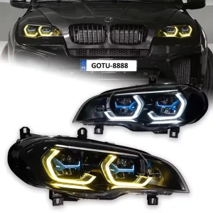 Car LED Headlight for BMW X5 E70 Laser Led Headlight Assembly Laser Style DRL Sequential Turn Signal Headlamp